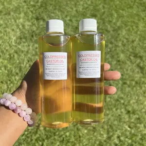 Castor Oil 8oz (Cold Pressed) Organic Massage Oil Fragrance Free