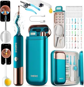 Bebird Earsight Ultra Ear Wax Removal Tool Camera, Ear Cleaner with Flexible Ear Camera Otoscope, Painless Visual Ear Pick Tweezers, Visual Scope Earwax Cleaning Dropper, Ear Cleaning Kit for Family