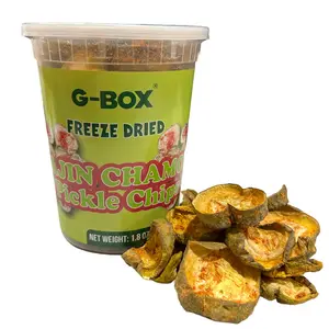 G-BOX Freeze Dried Tajin Chamoy Pickled Crunchy Bites Snacks, Food in Air-tight Sealed Container