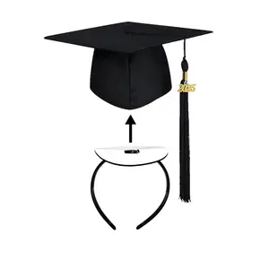 5Pc Graduation Cap Headband, Anti-Slip Hair Band for Graduation Cap, Secure Your Mortarboard, Keep Natural Hairstyle for High School & College Graduation