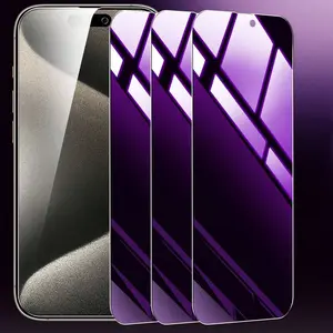 Full Coverage Anti-blue Light Tempered Glass Protective Screen Protector, 3 Counts Phone Screen Protector, Phone Accessories Compatible with iPhone 14 15 Pro Max for iPhone 17 Pro Max，iPhone 17 Pro，iPhone 17 Air