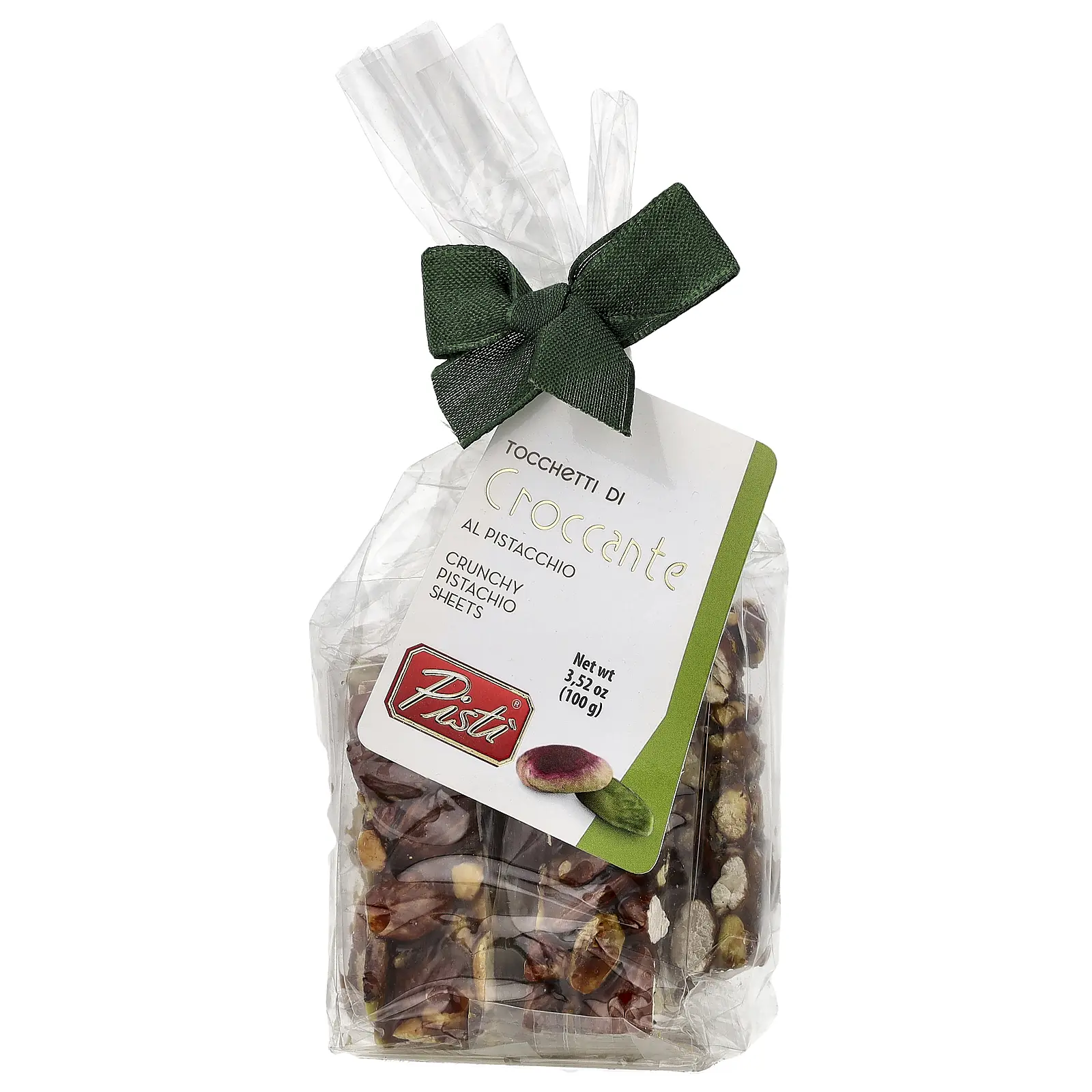 Pisti Crunchy Pistachio Sheets With Almond, 3.52 oz (100 g)