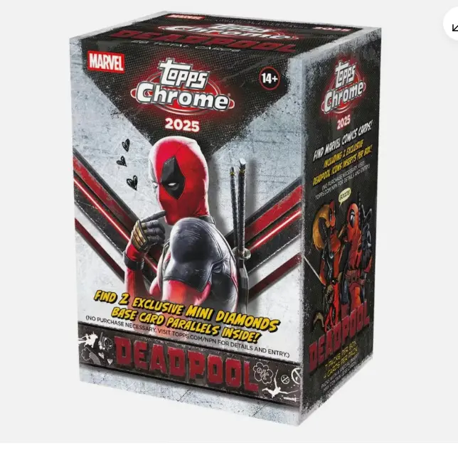 2025 Topps Chrome Marvel Deadpool Blaster Box 2025 Topps Chrome Marvel Deadpool Blaster Box
