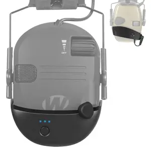 Bluetooth Adapter Mod for Walker's Razor Electronic Earmuffs & Howard Leight's Impact Sport, Convert Wired Ear Muffs to Wireless, Rechargeable, Bluetooth 5.1 Receiver w/ Type-C Port, Button Control, Supports Calls, Music, Voice Assistant