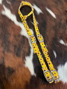 Sunflower Print Design Nylon One Ear Headstall
