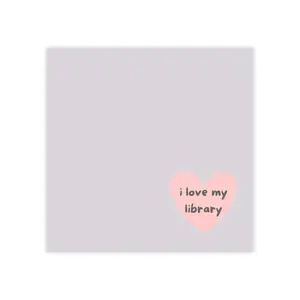 Library Days | I Love My Library Post-it Note Pads | Heart Sticky Notes