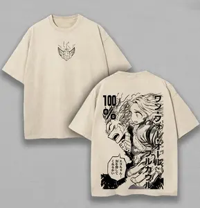 My Hero Academia Izuku Midoriya Printed Unisex Washed T-Shirt b12