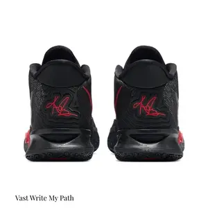 English：Full Box Black Shimmer Speckle Knit Mid Top Basketball Shoes Metal Buckle Details Red Jagged Trim Shock Absorbent Black Wear Resistant Traction Sole