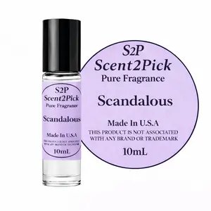 Scandalous Inspired Roll-On Fragrance Oil 10ml – Alcohol-Free Long-Lasting Women's Raspberry, Black Currant & Citrus Accord