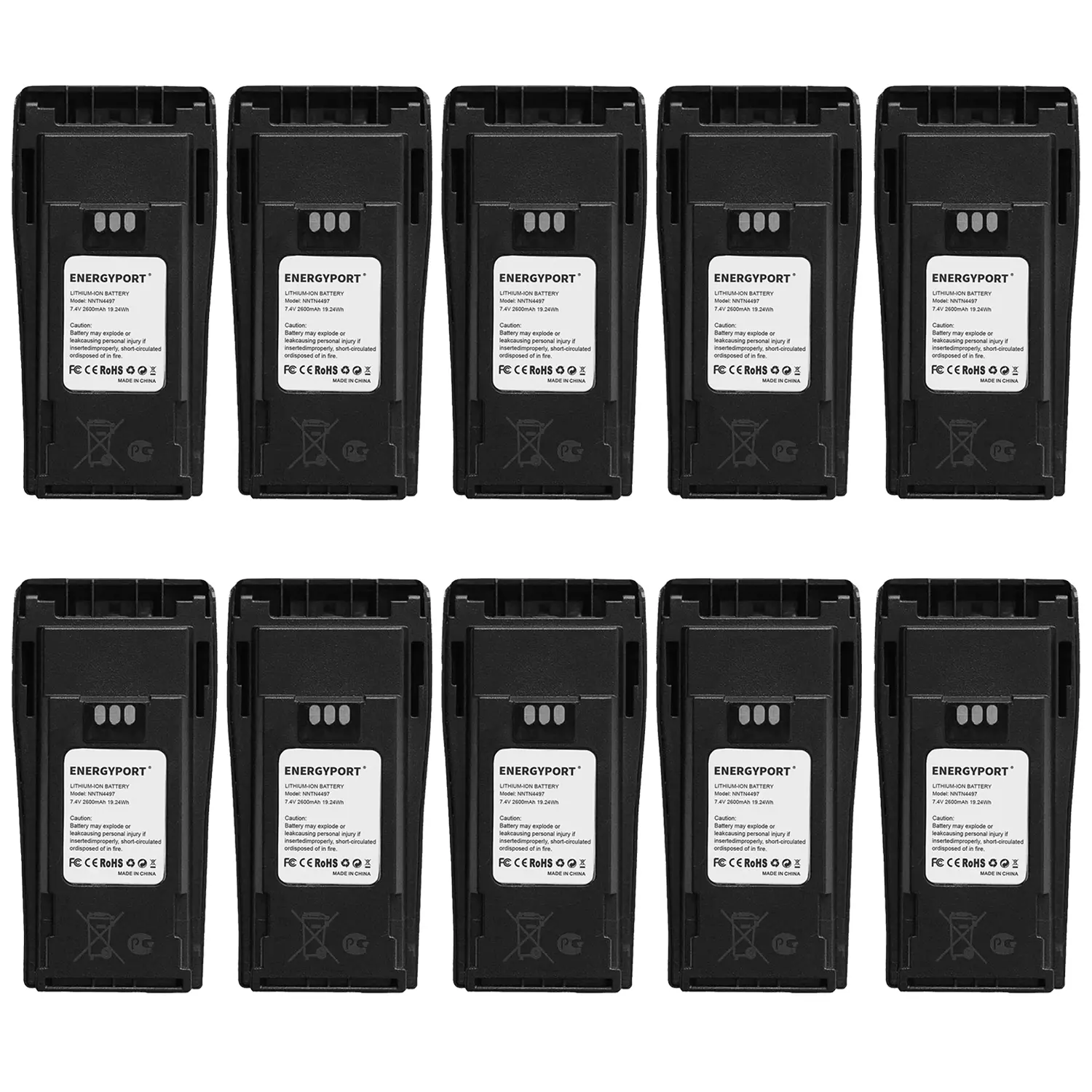 7.4V Li-ion 2600mAh Replacement Battery for Motorola CP200D CP200 CP200XLS CP150 CP140 CP160 CP170 CP180 NNTN4496 A AR NTN4497 AR