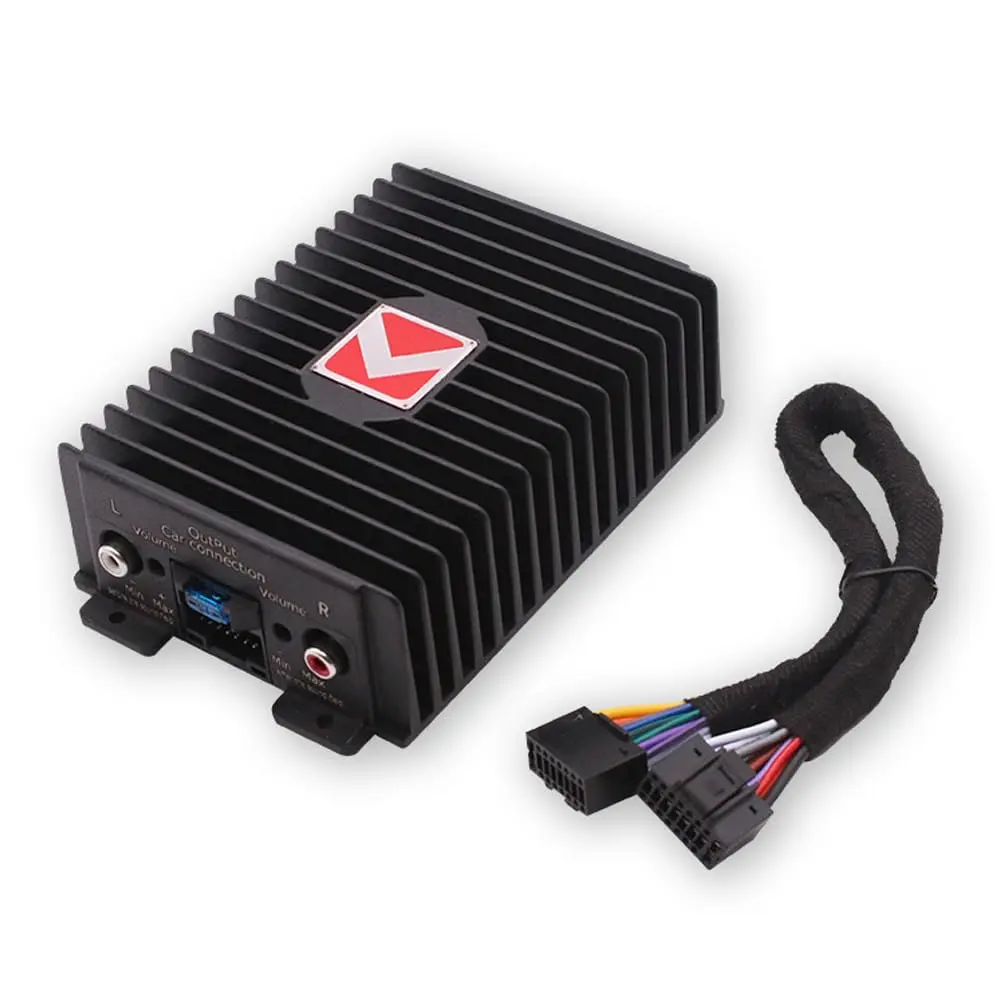 4-Channel Full-Range Amplifier, 80Wx4 Audio Modification Power Amplifier Digital Sound Processor Class A/B for Android Car Player