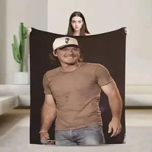 Soft Funny Throw Blanket Wallen Themed Flannel Blanket - Soft All-Season Throw for Living Room, Sofa, Office & Travel - Mixed Colors Cozy Home Decor, Cozy Blanket, Casual Style Blanket, Comfortable Texture