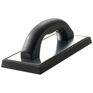 【DealsForYouDays】VEVOR Professional Rubber Grout Float for Tile & Drywall, Anti-slip D-Handle Grip Tool with Comfortable Grip, 9.02x4.02x3.15in, 1.03lbs Lightweight Aluminum Connector Backplate, Elastic Rubber Base, Easy to Operate & Clean