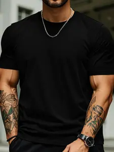 True Classic Men's Short-Sleeve Round Neck Cotton T-Shirt - Premium Fit Menswear, Fashion Fabric, Everyday Comfort for Casual Streetwear or Workwear Gifts
