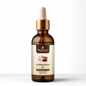 BlissFuels Kumkumadi Oil - Traditional Herbal Facial Oil for Daily Skincare 30 ml Lightweight Plant-Based Nourishing Oil