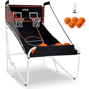 VEVOR Basketball Arcade Game Indoor, 2 Player Indoor Basketball Game, Home Dual Pop- A-Shot Sport with Balls, 8 Game Modes, Electronic Scoreboard, and Inflation Pump, for Kids, AdultsVEVOR Super Brand Day