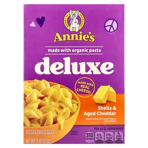 Annie's Homegrown Deluxe Shells & Aged Cheddar, 11 oz (312 g)