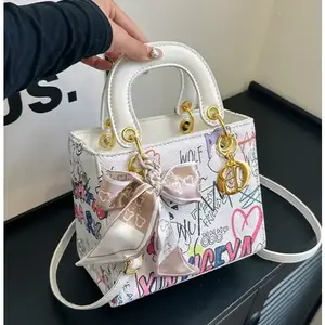 New style elegant all match square handbag individual shoulder bag