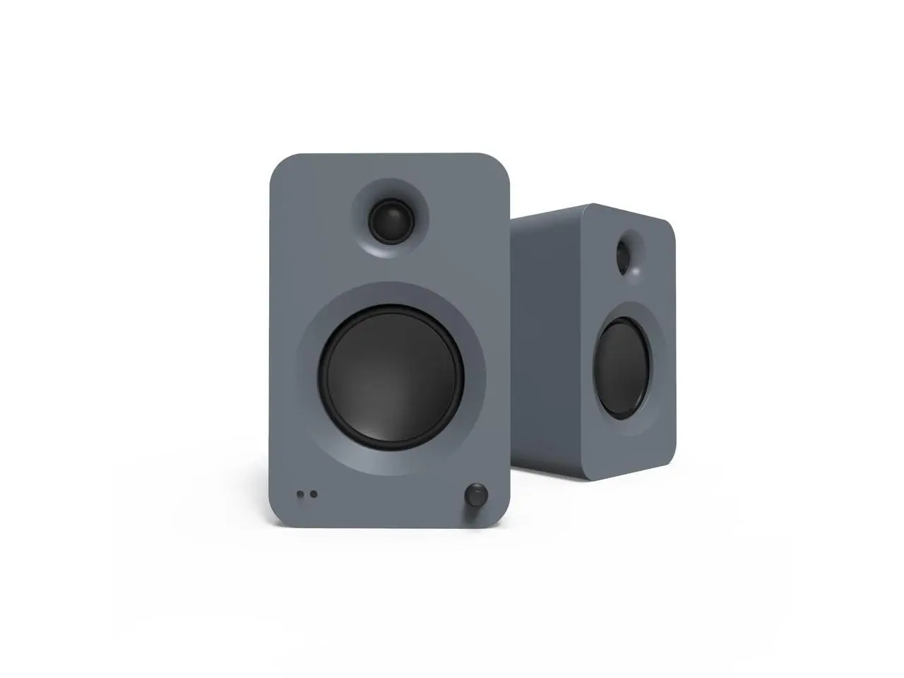 Kanto RENGREY Bluetooth Powered Bookshelf Speakers - Matte Grey (Pair)