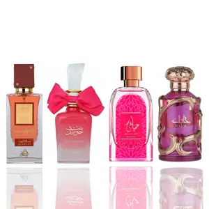 BINT HOORAN ROSE PASSION + Hayaati Exotic + Ana Abiyedh Scarlet + Habik pink  -- 4 piece bundle