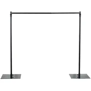 10ft Metal DIY Adjustable Heavy Duty Backdrop Stand Kit - Steel Base