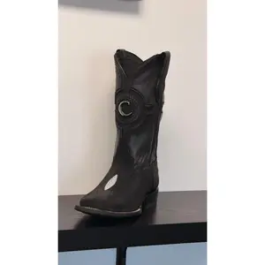 CUADRA MENS BOTA DE MANTARRAYA NEGRO SQ.TOE CC221