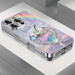 Rainbow Crystal Apple Phone Case |     Colorful Theme, Full Coverage Anti-drop, Tempered Glass Protection Compatible with iPhone 16/16Pro/16Promax/16Plus/15/15Plus/15Pro/15Promax/14/14Plus/14Pro/14Promax/13/13Pro/13Promax/12/12Pro/12Promax/11/11Pro/11Prom