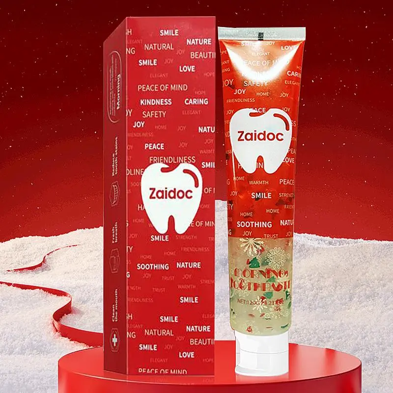 Transparent Toothpaste Red 120g - Whitening & Freshening Formula for Visibly Clean Teeth, Fresh Mint Flavor, Strengthens Enamel, Fights Plaque, Daily Oral Care Juicy  Fluoride Toothpaste Probiotic Whitening Toothpaste Pack hwhitening Probiotic