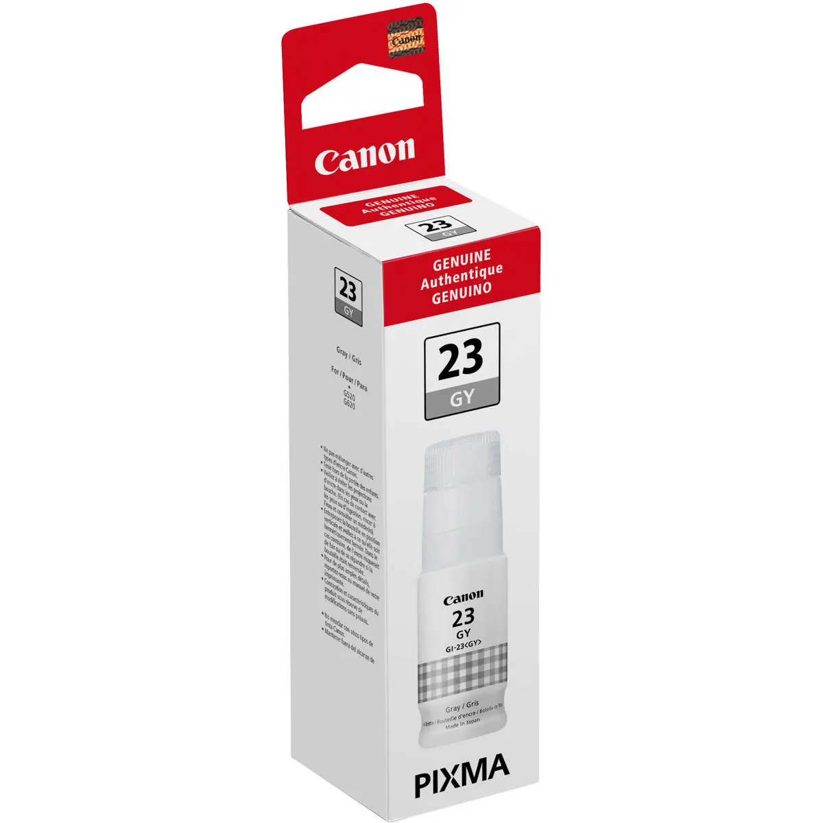 Canon GI-23 Gray Ink Bottle for PIXMA G620 Wireless MegaTank Photo All-In-One Inkjet Printer