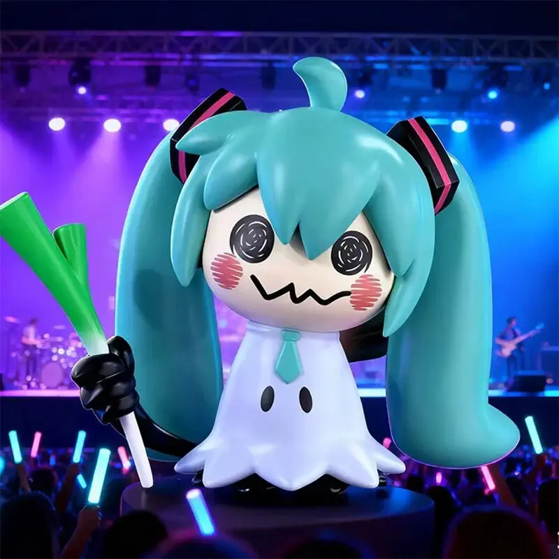 7cm Hatsune Miku x Mimikyu Anime GK Statue, Collectible Figurine for Collectors, Kawaii Room Decor, Desk Decoration Toy Gift for Anime Fans, Figurines For Collectors