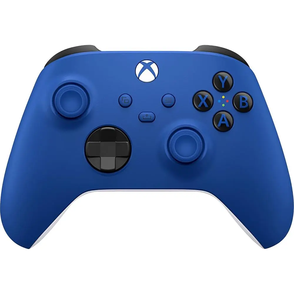 Microsoft WLC M Branded Shock Blue Wireless Bluetooth Gaming Controller, Mobile Accessories for Electronic Devices, Button