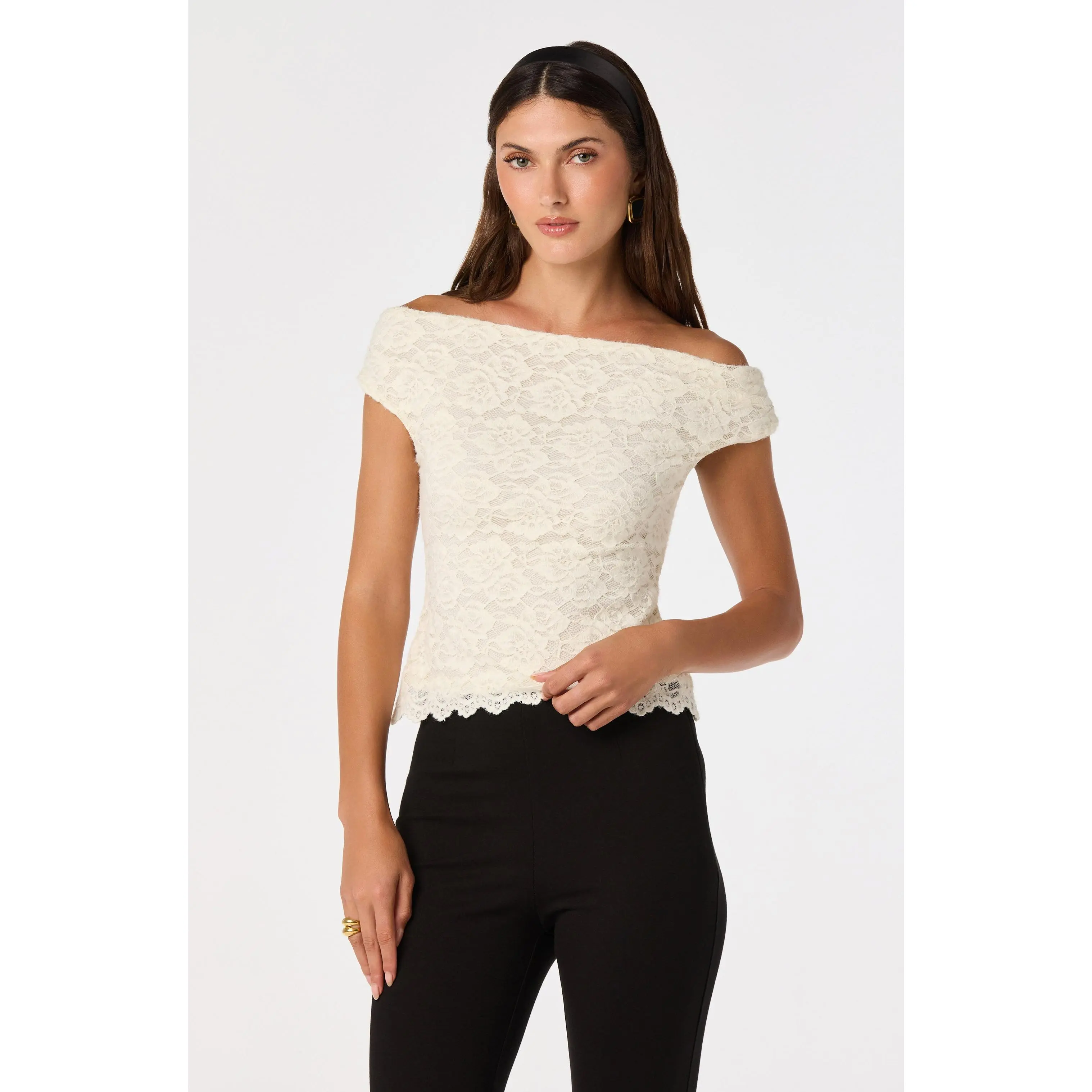 Myranda Lace Off-Shoulder Top