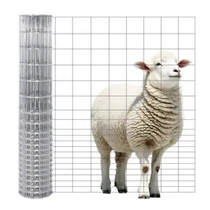 Cone-Shaped Welded Wire Fencing | Variable Mesh Gradient Roll (4in-1in Tapered Openings) for Erosion Control & Livestock Enclosures - 17GA Hot-Dip Galvanized Metal
