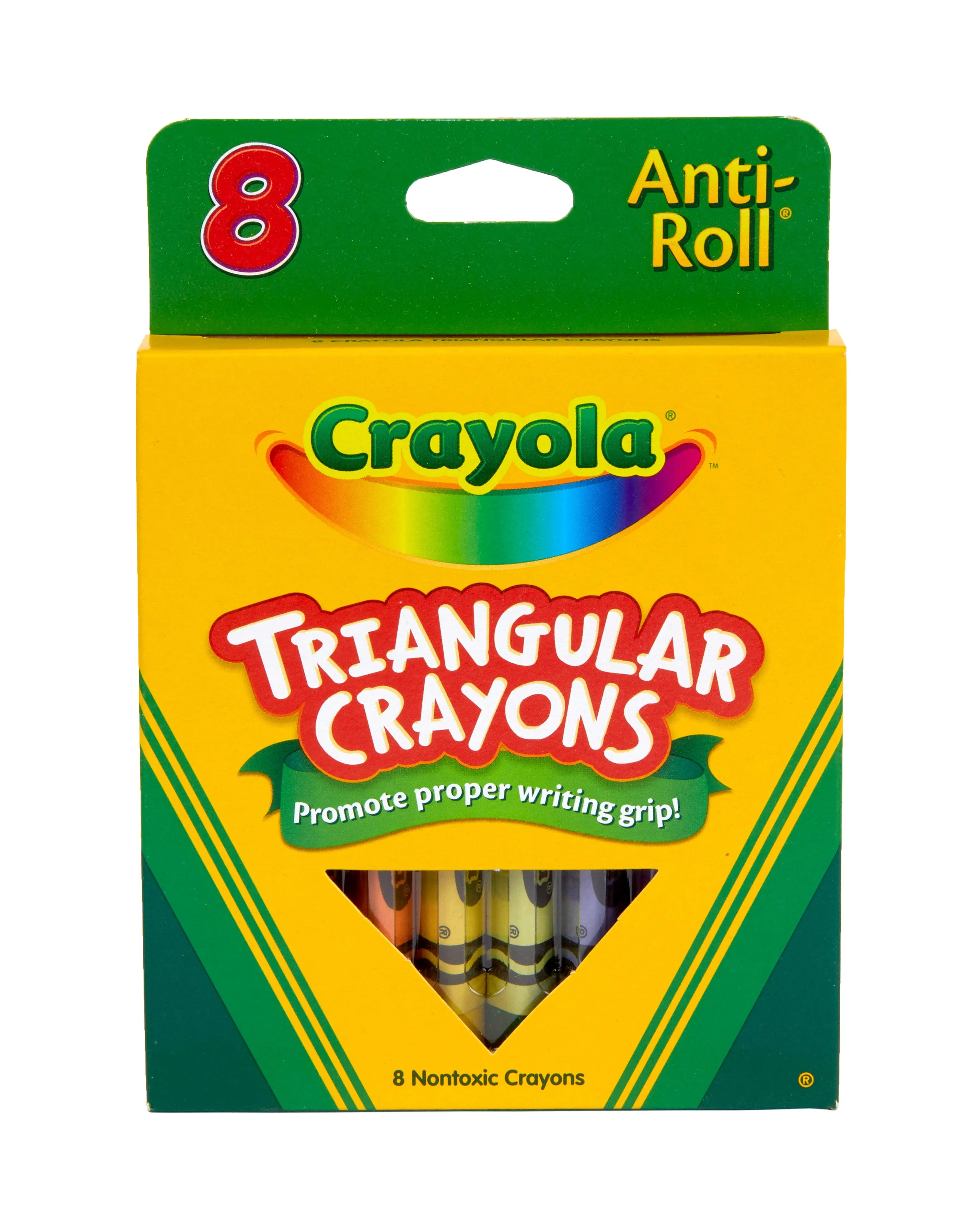 Crayola® Triangular Anti-Roll® Crayons (8 count)