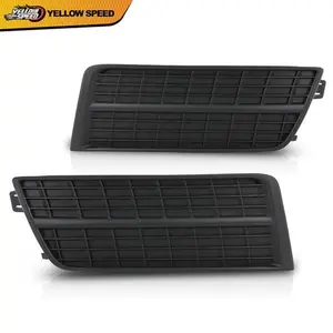 Black Hole Fog Light Lamp Cover Kit (LH & RH Pair) for Cadillac SRX SUV, Truck Accessories, Car Vehicle Lights