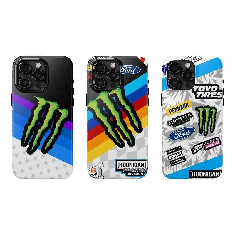 Monster Energy Toyo Tires Hoonigan Rugged Phone Case - Stylish design, durable protective case for iPhone 17/16/15/14/13/12/11 Pro Max/Plus and Samsung Galaxy S23FE/22/23/24/25
