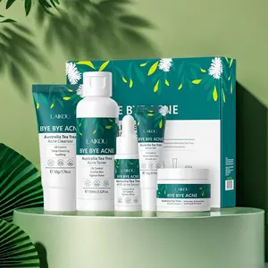 Tea Tree Oil Skincare Set for Acne Prone Skin, Gentle Cleansing & Soothing Skin, Oil Control Skincare Kit for Teens & Adults