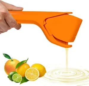 Manual Lemon Squeezer Handheld Citrus Juicer Ergonomic Design for Lemons Limes Oranges Easy to Use & Clean BPA-Free PP Material