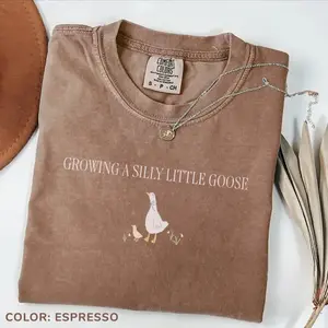 Silly Goose Pregnancy Shirt, Pregnancy Announcement to Husband, First Time Mom Gift, Comfort Colors Pregnancy Shirt, Expecting Mom Gift - TrendWear USA