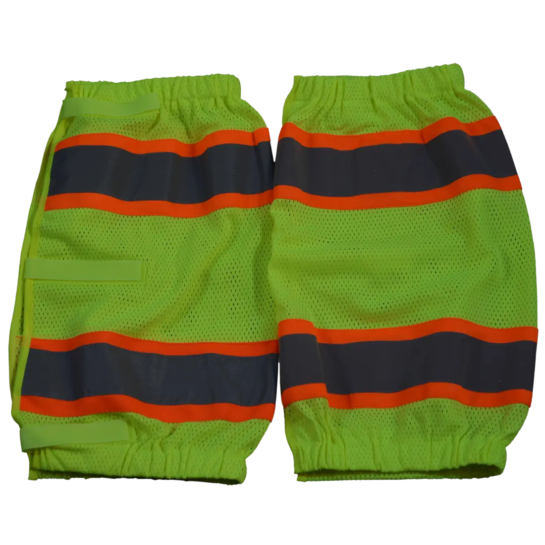 212 MAIN Women's Reflective Leggings - Petra Roc LMGO-CE, 2x18 in. ANSI Class E Lime Mesh & Orange Contrast, Adjustable Cloth Hook-and-Eye Closures, 1 Size, Fashion Activewear for Casual/Office Outfits, Athletic