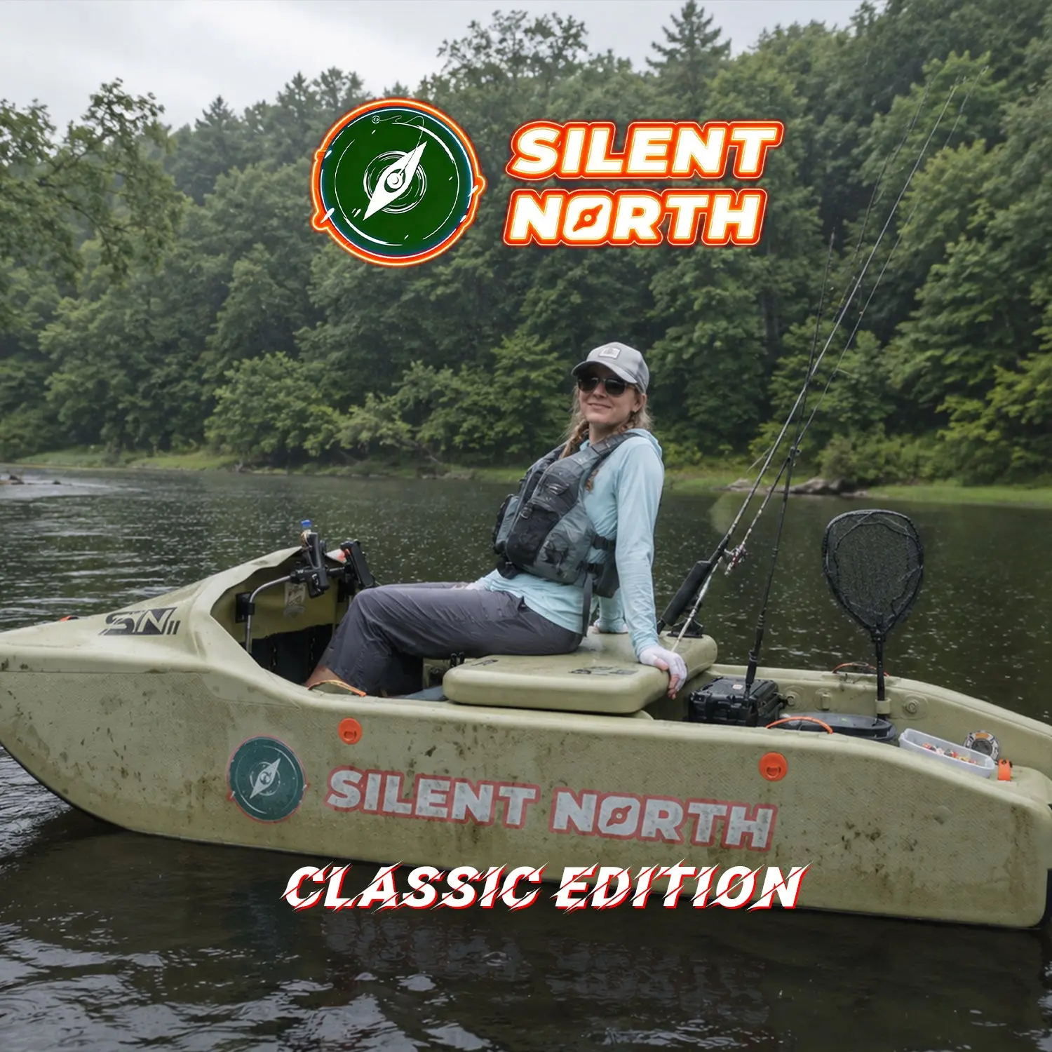 CampCast Ultra Inflatable Fishing Boat Classic Edition, Essential Accessories for Water Sports & Boating Activities, Boat Accessories
