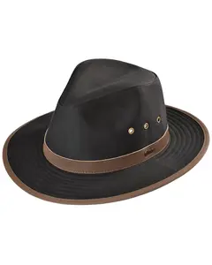 Outback Trading Co Men's Co. Madison River Upf 50 Sun Protection Oilskin Hat - 1462 Black