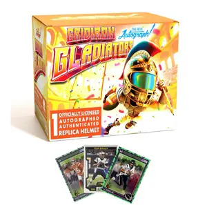 Gridiron Gladiators Signed Football Helmet By The Real Autograph PYT - Sports Trading Card Pack