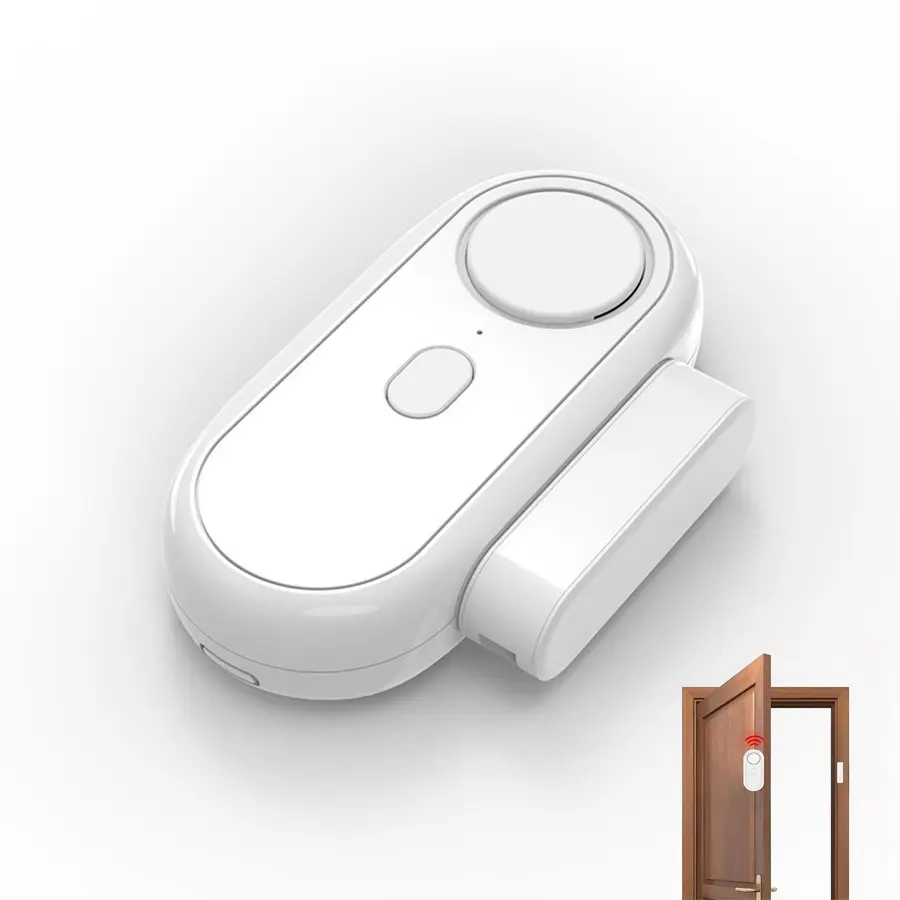 120dB Door and Window Alarm - 6 Modes Burglar Alarm & Doorbell Chime, Magnetic Sensor Door Alarm When Opened, Wireless Home Security Alarm for Kids Safety, Easy Install Adhesive Door and Window Alarms Home Security System Wireless Indoor Security