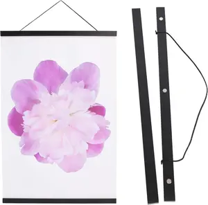 Magnetic Poster Hanger Frame 12x18 12x16 12x24 Magnet Poster Frame Hanger, 12 Magnetic Hanger Frame Black 1Pack