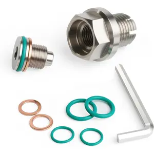 M12*1.5 Double Oversize Magnetic Piggyback Oil Drain Plug, Stainless Steel Self Tapping Oil Pan Thread Repair Kit (M12.2 * 1.5-15mm)