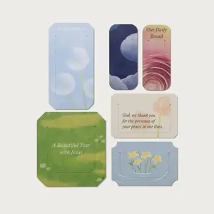 Alabaster A Beautiful Year with Jesus Devotional Bookmark Tabs - Set of Six Inspirational Reading Bookmark Tabs for Daily Devotional and Bible Study