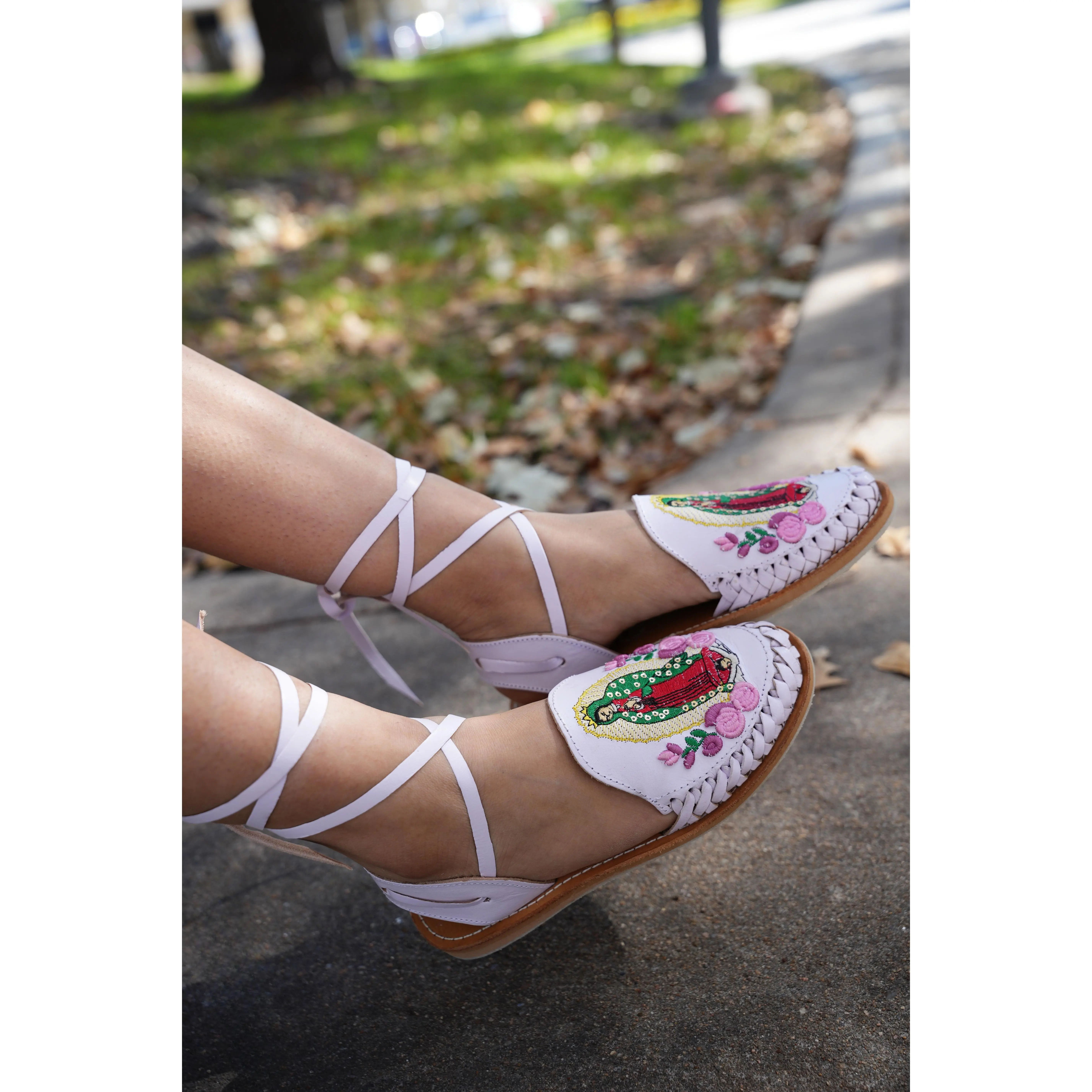 Lupita Mexican Lace Up Huaraches