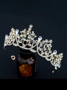 Princess Crown Headpiece, High-End Elegant Birthday Adult Gift, Bride Crystal Wedding Crown, Birthday Crown, Luxury Party Accessory, Elegant Crown Design, Tiaras