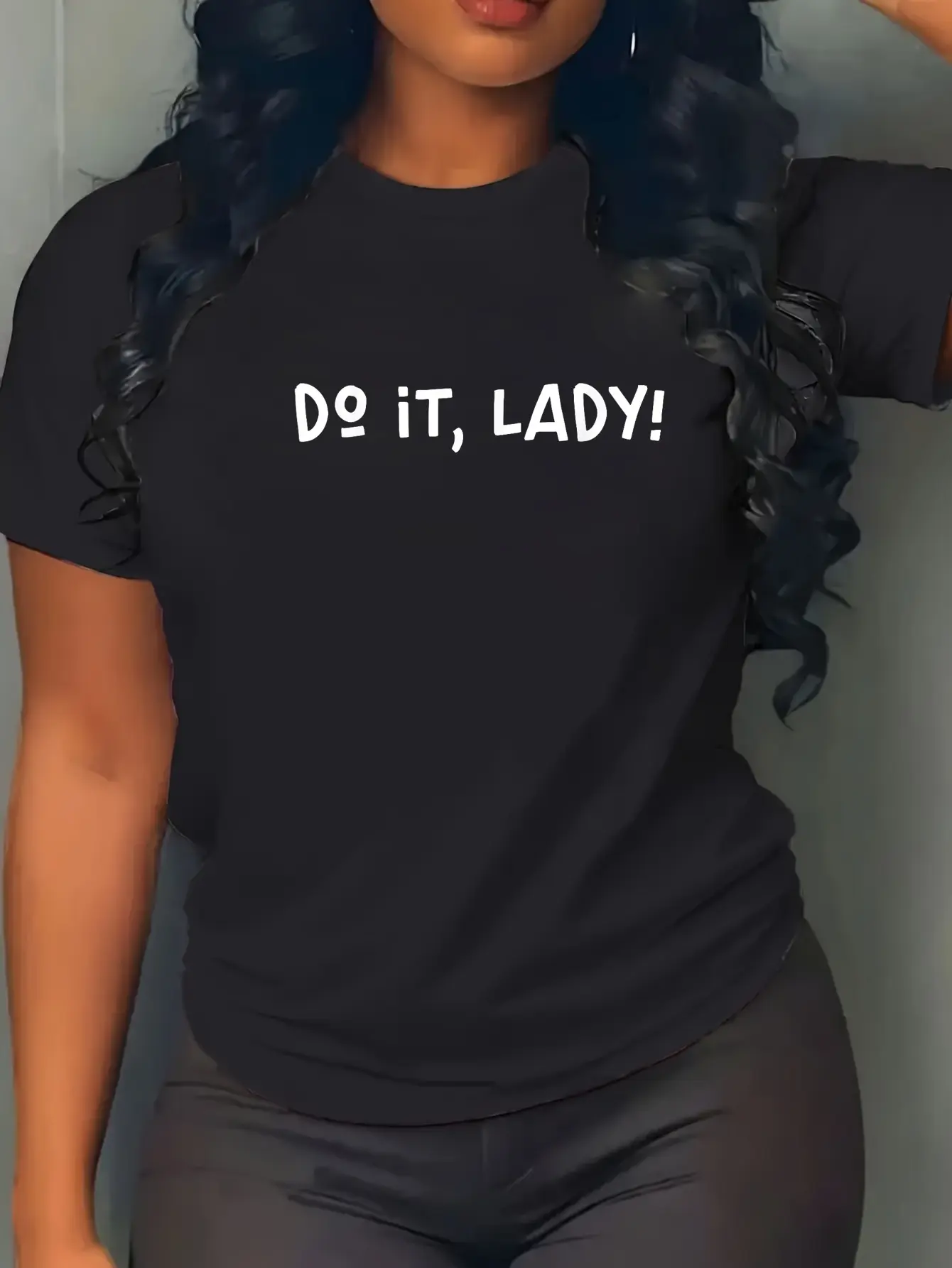Menswear 100% Cotton Men's Round Neck Short-Sleeve Distressed Vintage Graphic T-Shirt, Funny "Do It Lady Chit" Humor Golf Gift Top